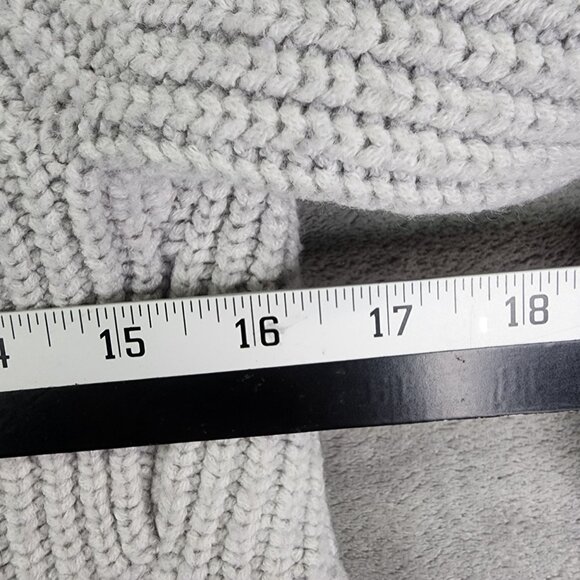 Womens Gray Express Design Studio Knitted Peplum Cardigan Sweater Wool Blend S - Picture 9 of 11